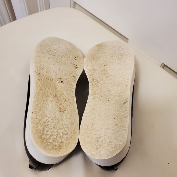 VINCE SANDERS BLACK PATENT LEATHER PLATFORM LOAFERS SIZE 10M - Picture 7 of 14